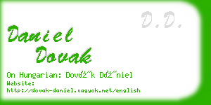 daniel dovak business card